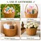 Vintiquewise Small Apple Picking Basket with Handle, Woven Wood Fruit Basket, Decorative Farmhouse Basket for Storage, Gifts, Fall Decor, and Seasonal Display